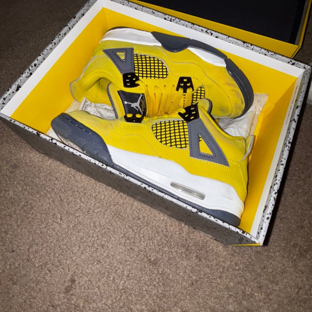 Yellow Retro Jordan 4s
